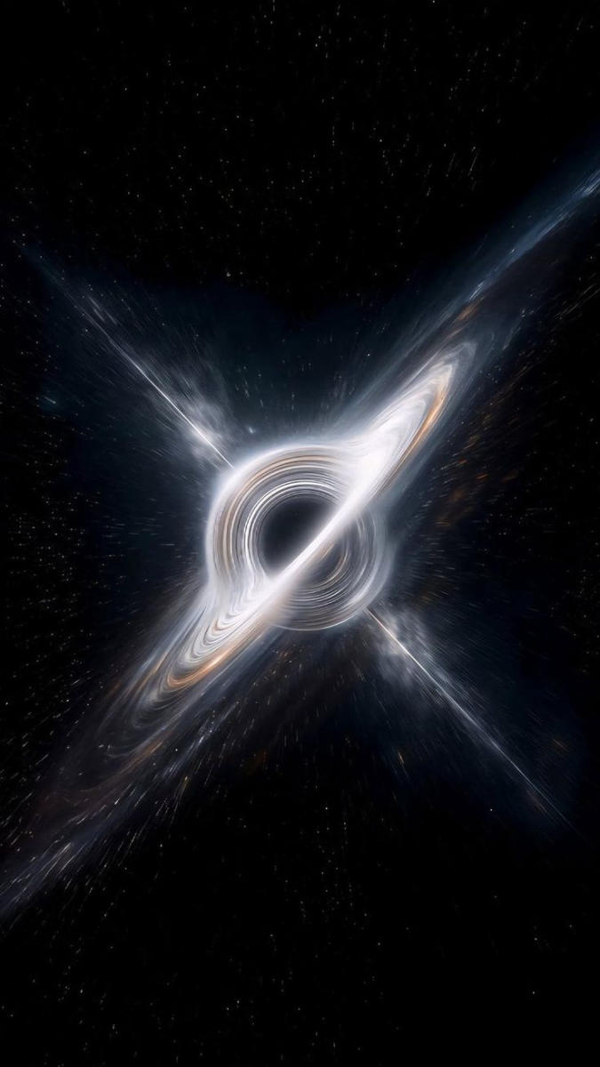 Hình nền hố đen vũ trụ đầy sức mạnh