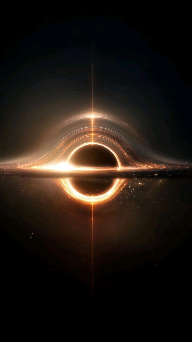 Hình nền hố đen vũ trụ mờ ảo