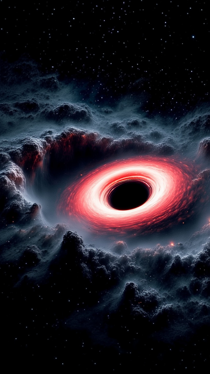 Hình nền hố đen vũ trụ huyền diệu