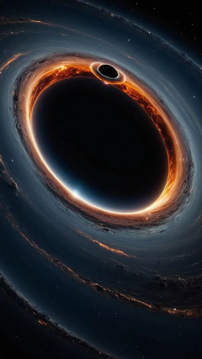 Hình nền hố đen vũ trụ lung linh