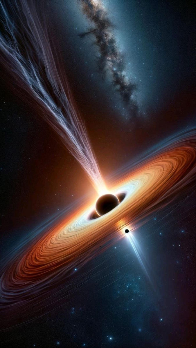 Hình nền hố đen vũ trụ siêu viễn tưởng