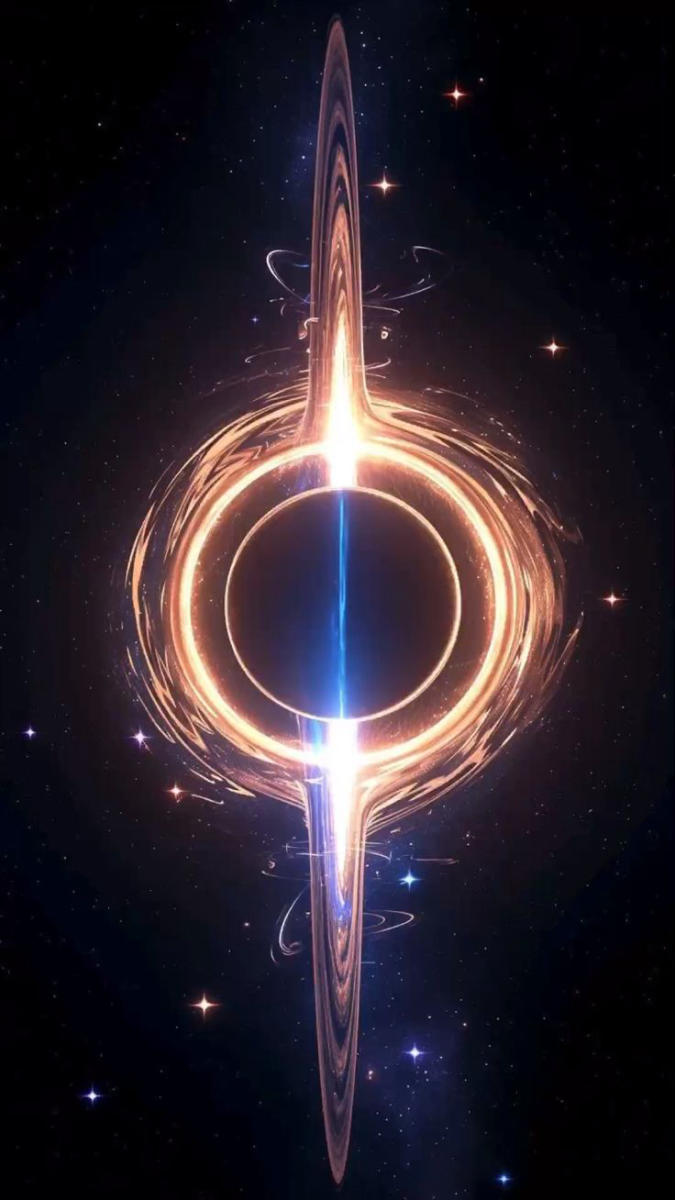 Hình nền hố đen vũ trụ đậm chất không gian