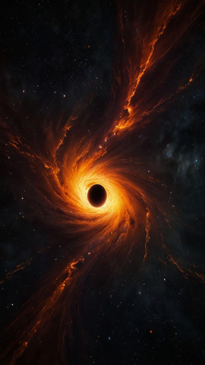 Hình nền hố đen vũ trụ đậm cảm xúc