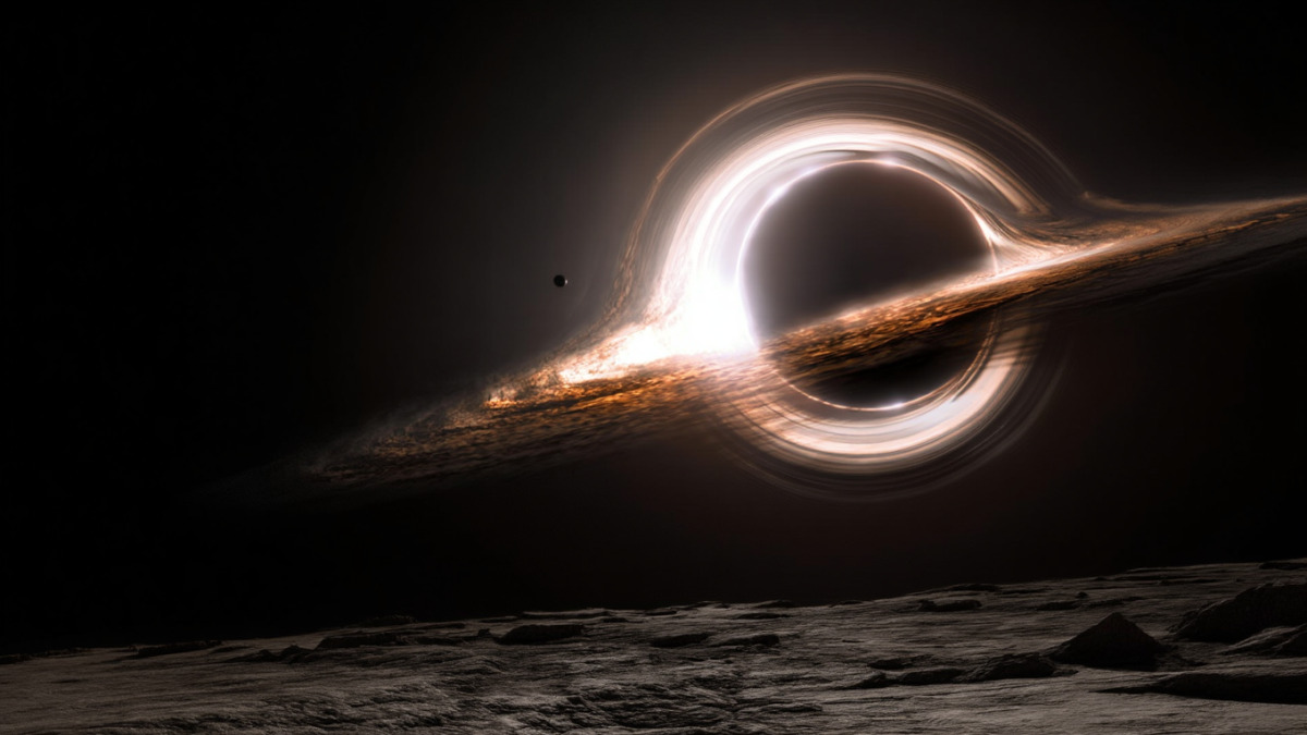 Hình nền hố đen vũ trụ đậm hơi thở vũ trụ