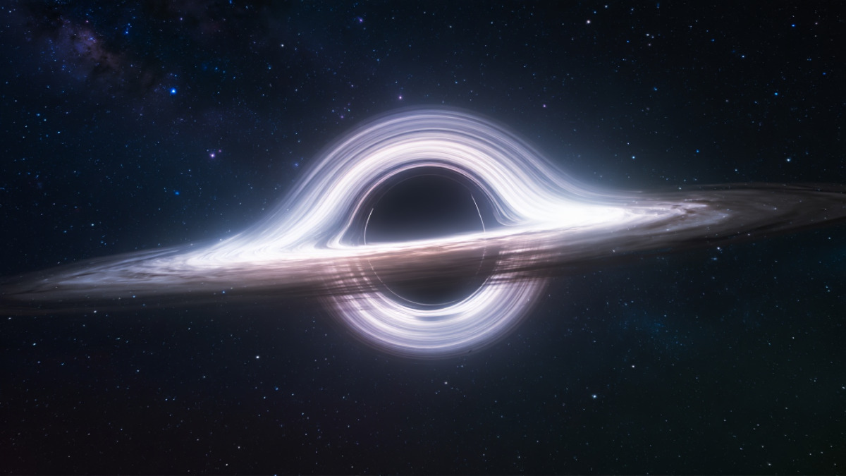 Hình nền hố đen vũ trụ cực kỳ hoành tráng
