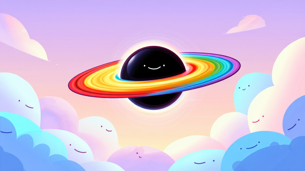 Hình nền hố đen vũ trụ lôi cuốn