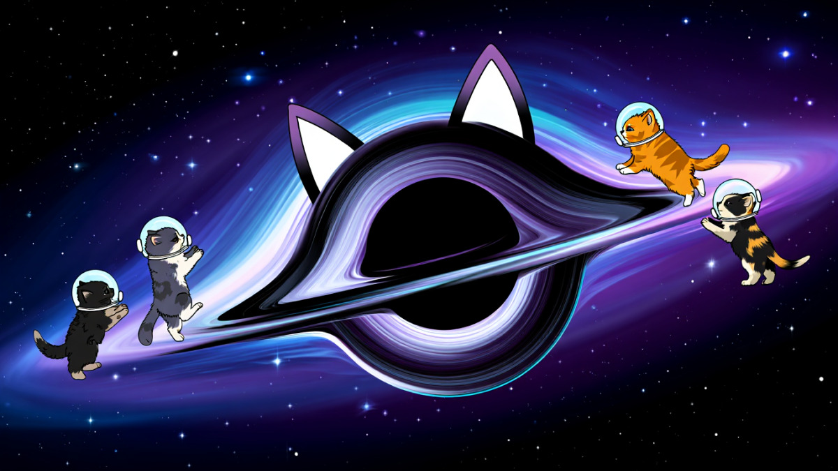 Hình nền hố đen vũ trụ đậm tính triết lý