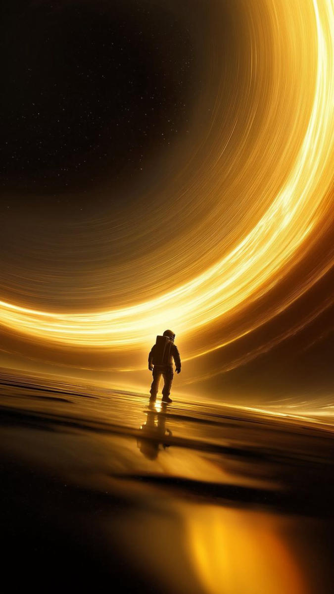 Hình nền hố đen vũ trụ hùng vĩ