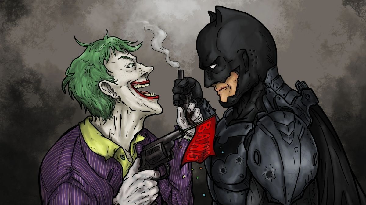 Hình nền Joker ngầu và Batman