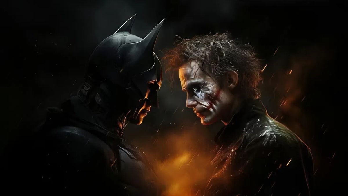 Hình nền Joker ngầu đối đầu Batman