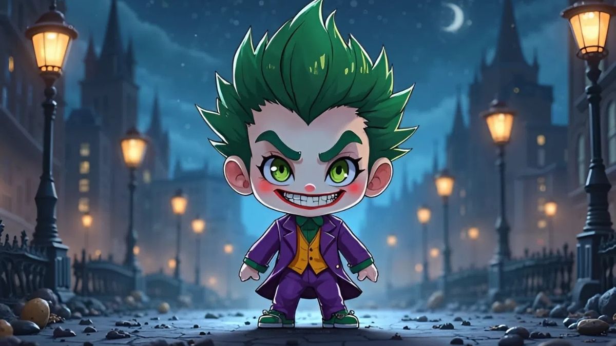 Hình nền Joker ngầu chibi hài hước
