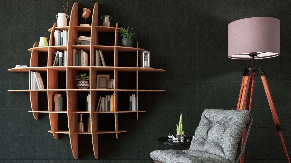 Hình nền kệ sách cực dịu