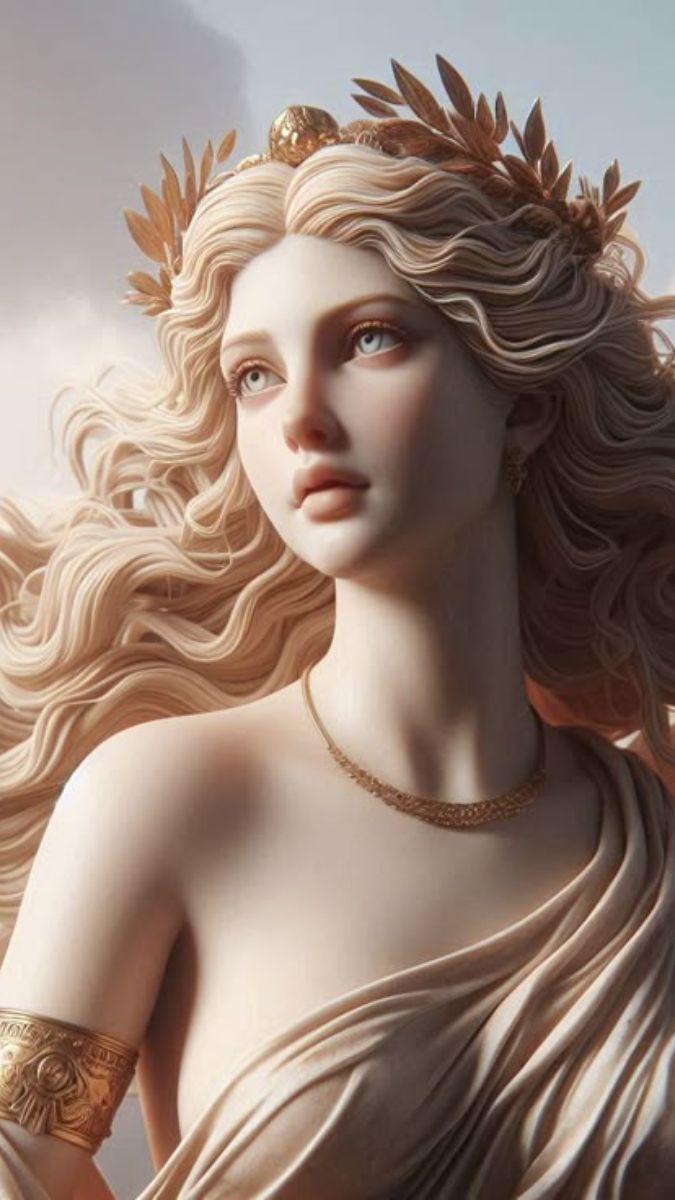 Hình nền nữ thần Aphrodite sáng rực