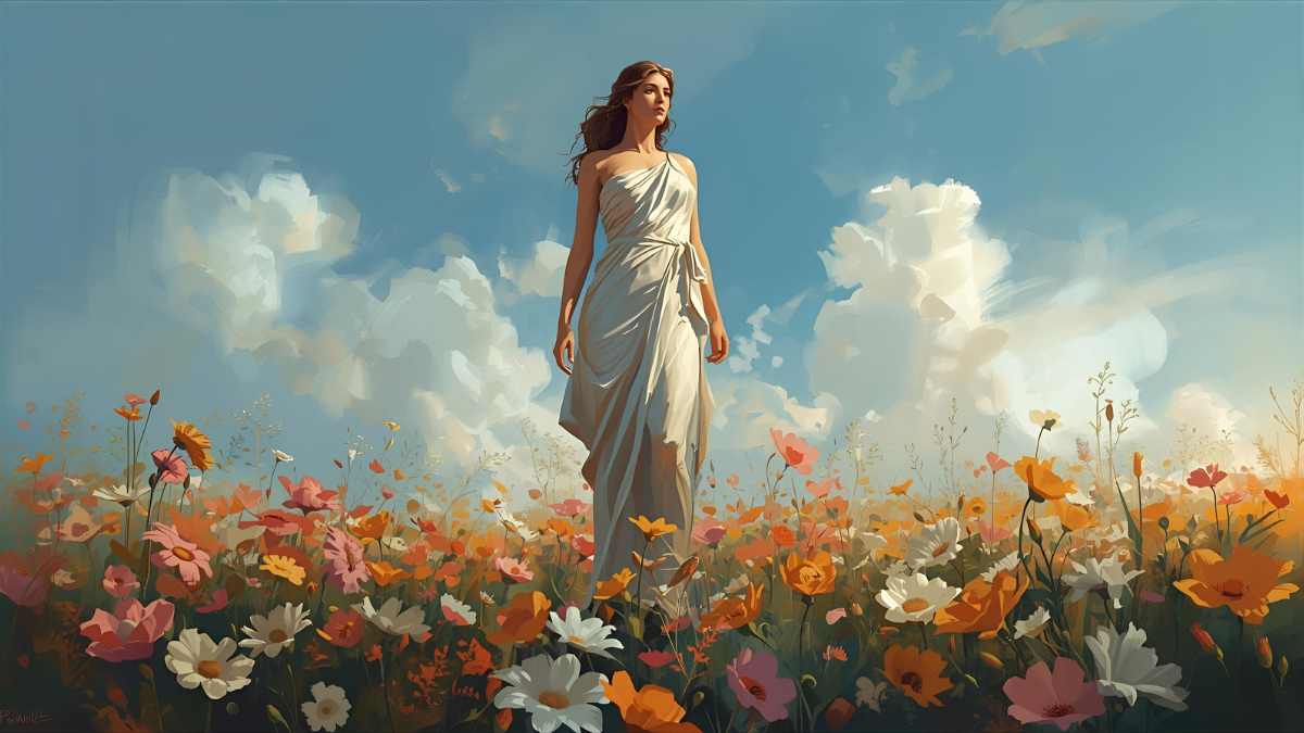 Hình nền nữ thần Aphrodite cổ điển