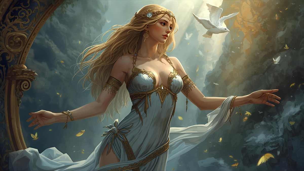 Hình nền nữ thần Aphrodite sang xịn