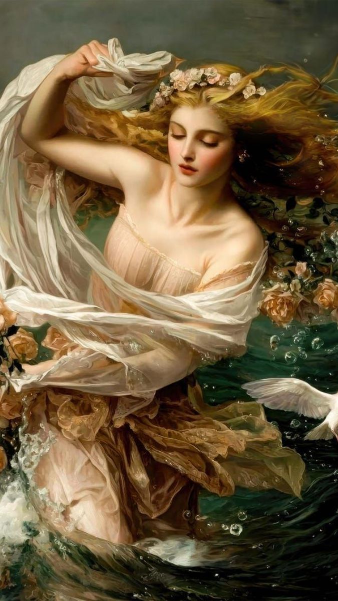 Hình nền nữ thần Aphrodite rực rỡ