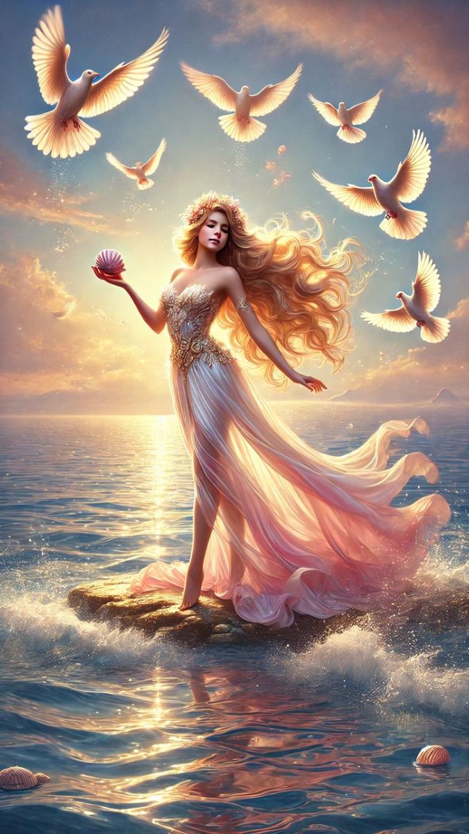 Hình nền nữ thần Aphrodite dịu dàng