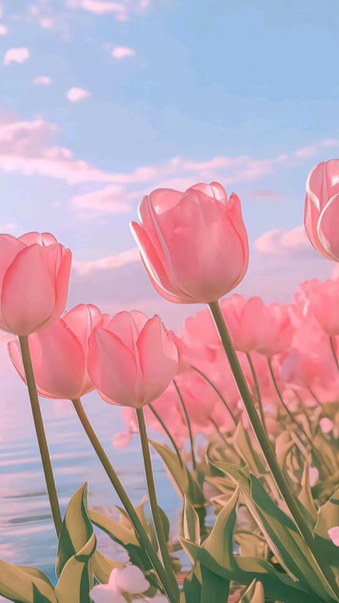 Hình nền vườn hoa huyền ảo