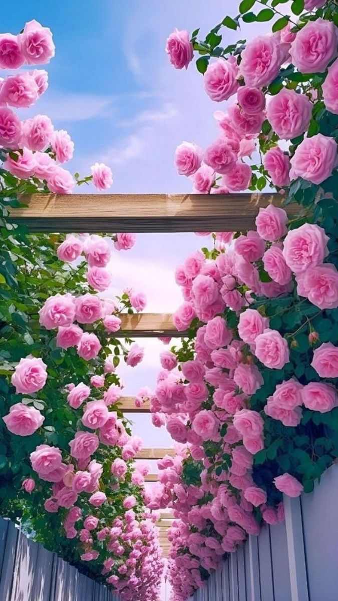 Hình nền vườn hoa thanh khiết