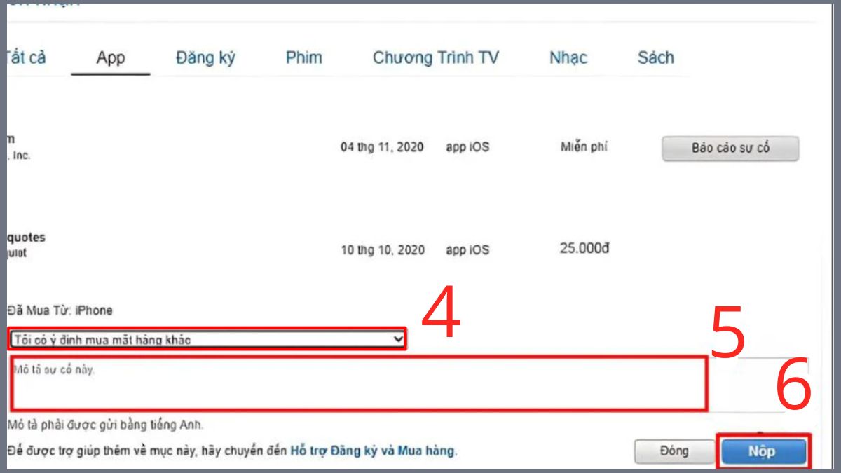 Cách hoàn tiền Apple trên máy tính - bước 3