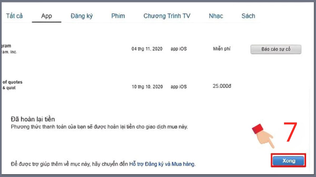 Cách hoàn tiền Apple trên máy tính - bước 4