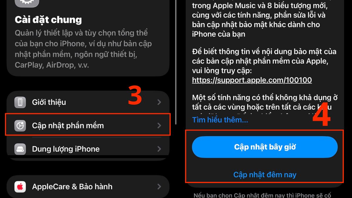 Cập nhật iOS để khắc phục lỗi iCloud bị mờ không vào được - bước 2