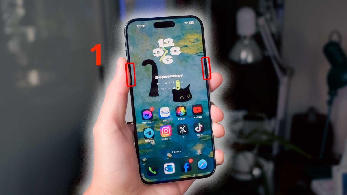 Khởi động lại iPhone để khắc phục lỗi iCloud bị mờ không vào được - bước 1