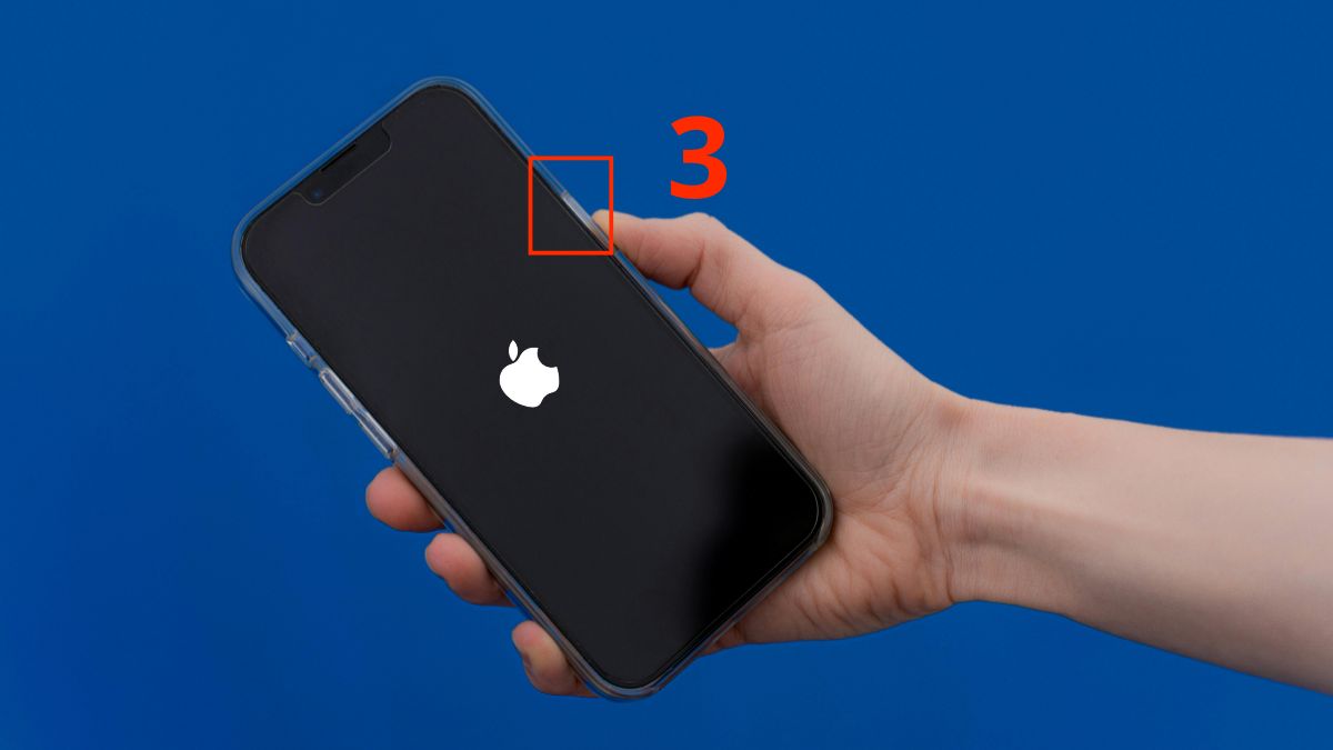 Khởi động lại iPhone để khắc phục lỗi iCloud bị mờ không vào được - bước 3