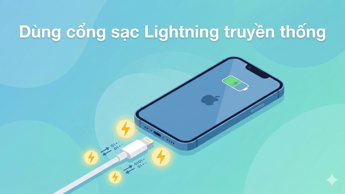 iPhone 14 dùng sạc Lightning truyền thống