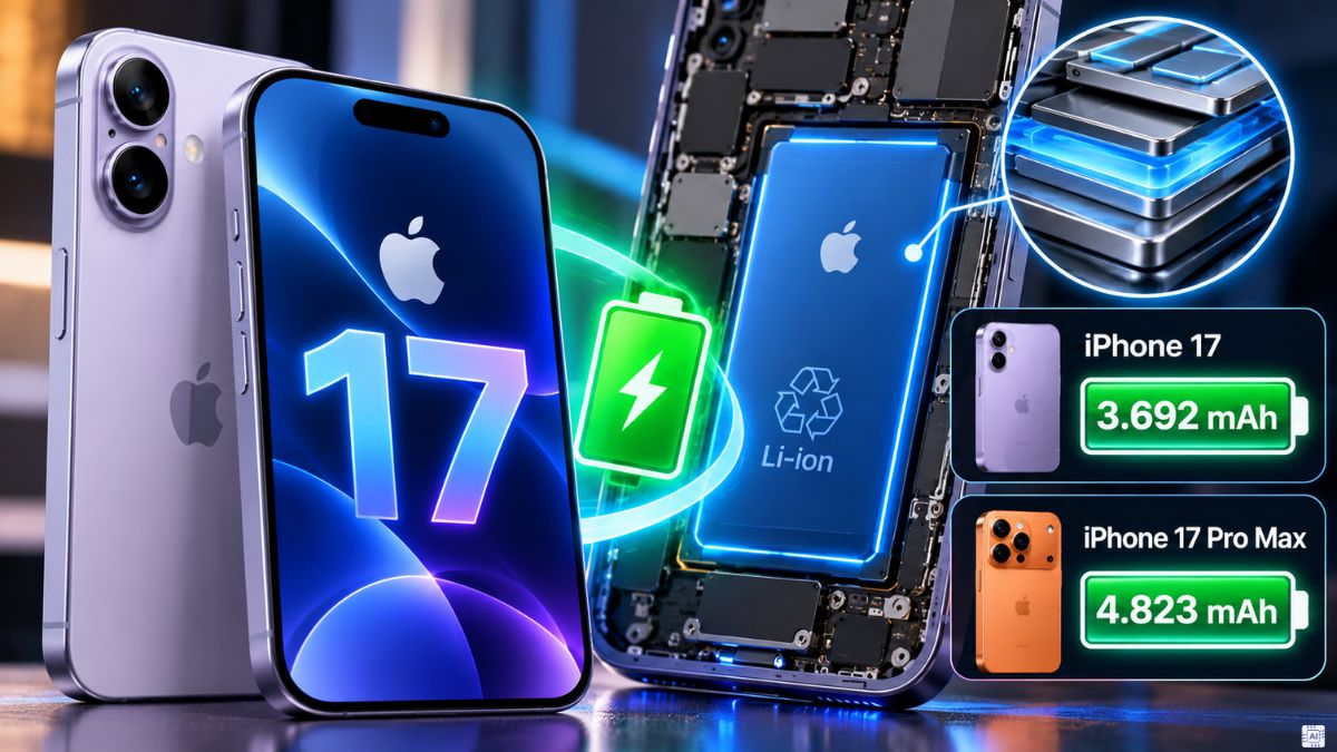 iPhone 17 dùng pin lithium-ion có thể sạc lại