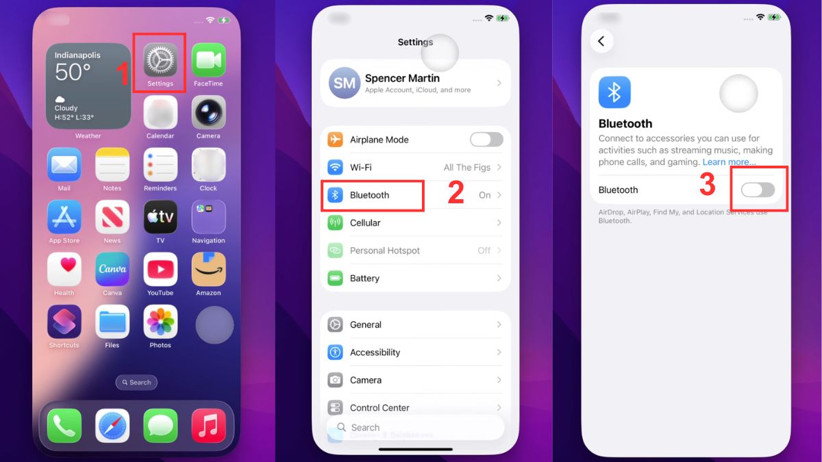 Ngắt kết nối Bluetooth khi iPhone không nhận tai nghe có dây