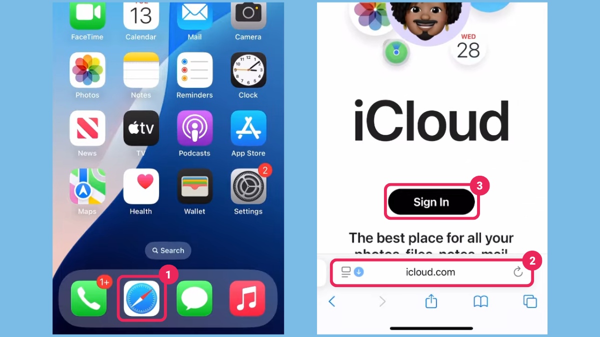 Cách tạo iCloud mới đơn giản - bước 1