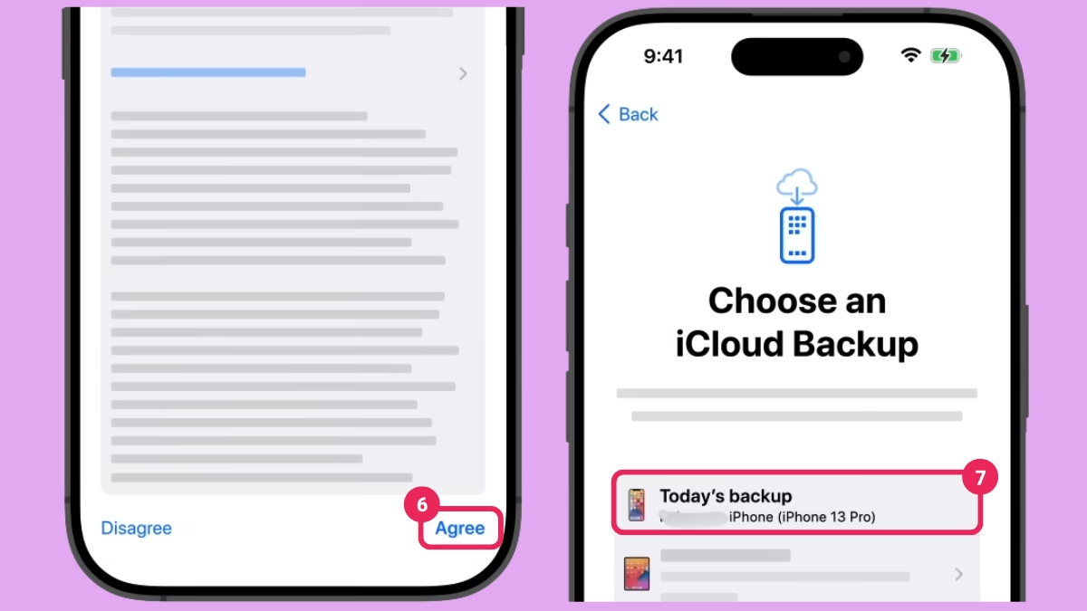 Cách khôi phục dữ liệu từ iCloud - bước 2