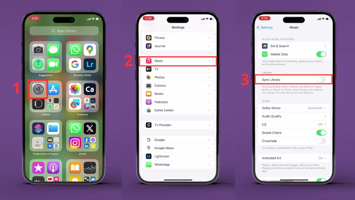 Cách tắt iCloud Music Library trên iPhone, iPad