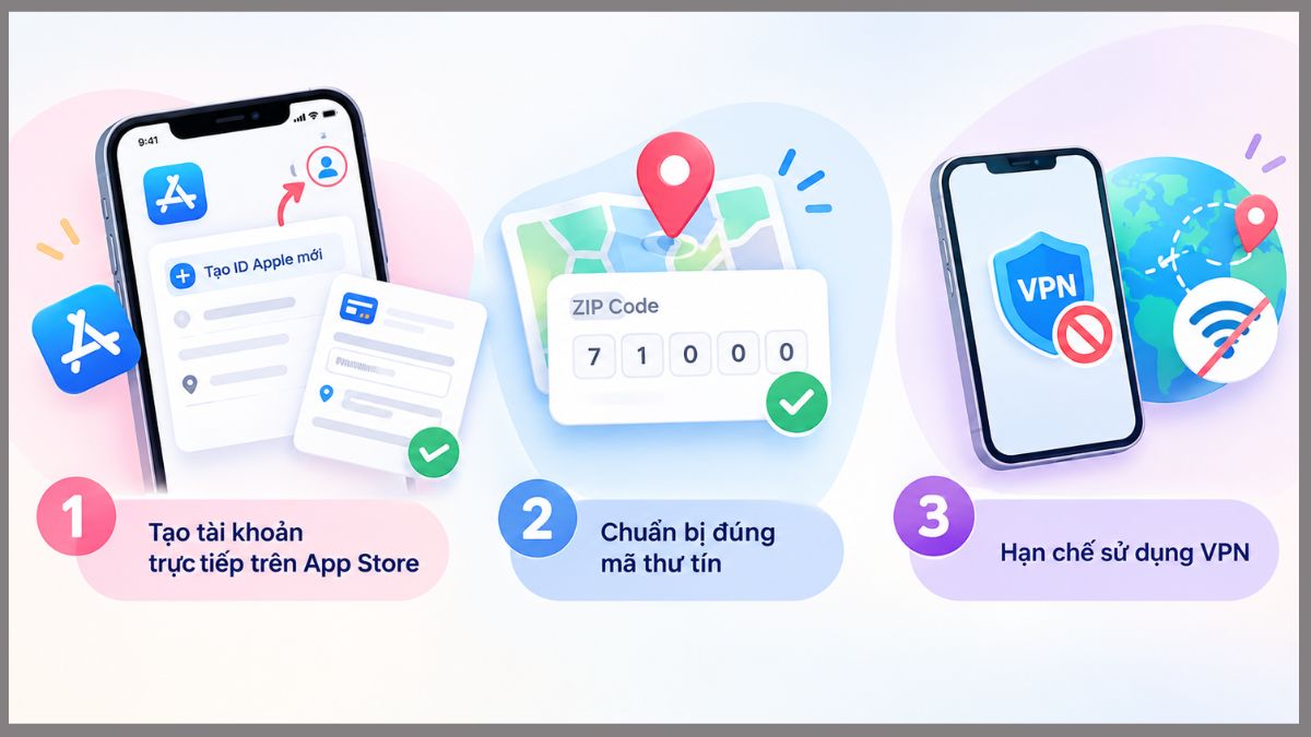 Các mẹo hạn chế lỗi ID Apple này chưa được sử dụng ở iTunes Store