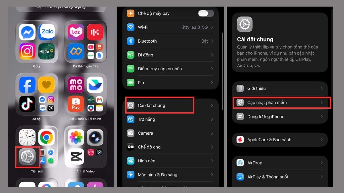 Khắc phục lỗi ID Apple chưa được sử dụng bằng cách cập nhật iOS mới - bước 1