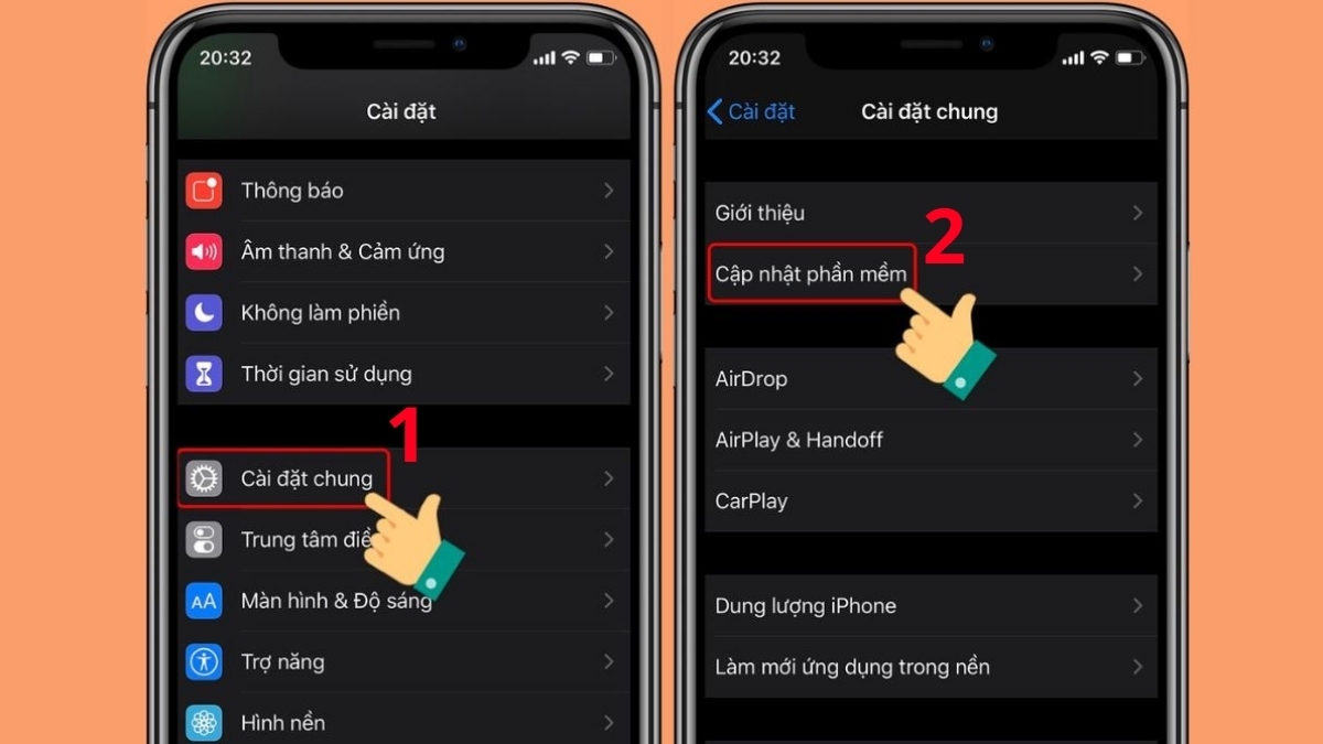 Xử lý lỗi iMessage bị đăng xuất bằng cách cập nhật iOS - bước 1