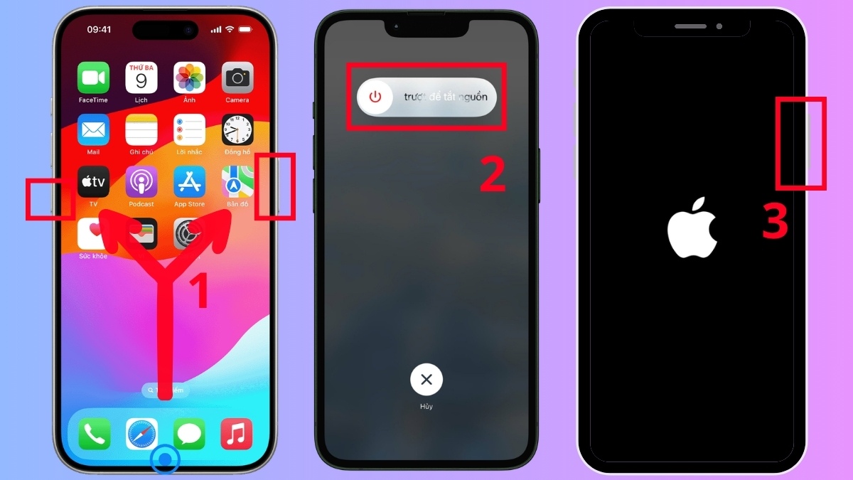 Xử lý lỗi iMessage bị đăng xuất bằng cách khởi động lại iPhone