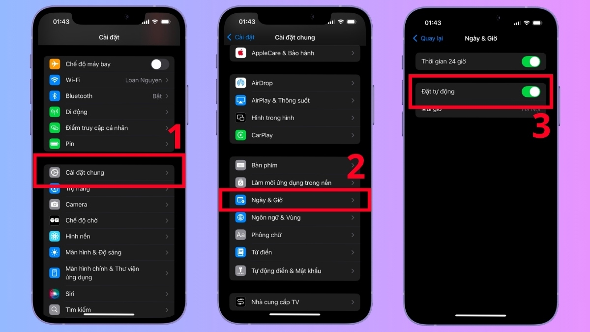 Xử lý lỗi iMessage bị đăng xuất bằng cách kiểm tra ngày giờ
