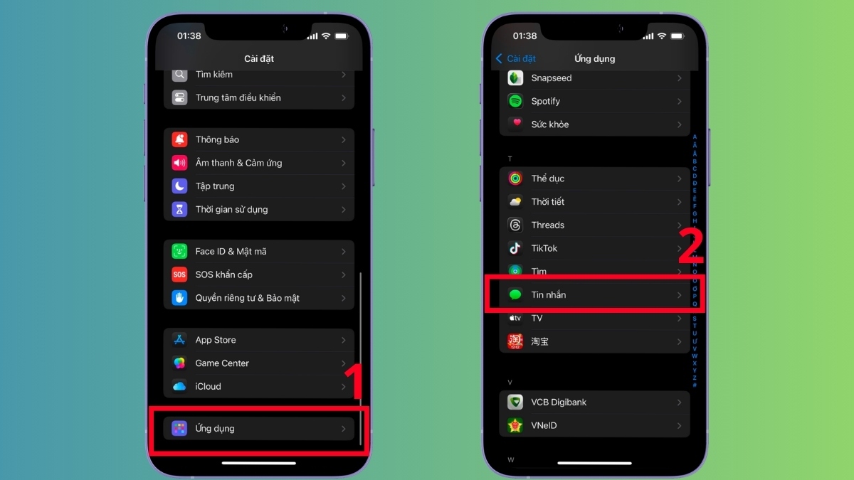 Xử lý lỗi iMessage bị đăng xuất bằng cách đăng nhập lại Apple ID - bước 1