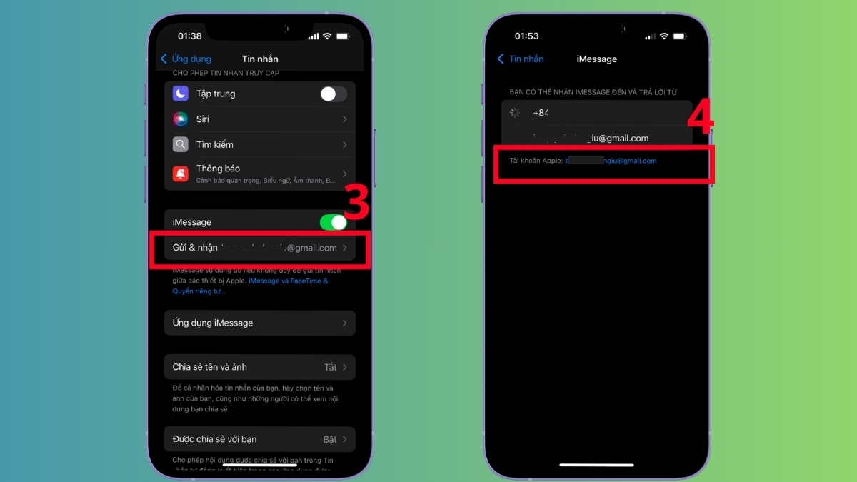 Xử lý lỗi iMessage bị đăng xuất bằng cách đăng nhập lại Apple ID - bước 2