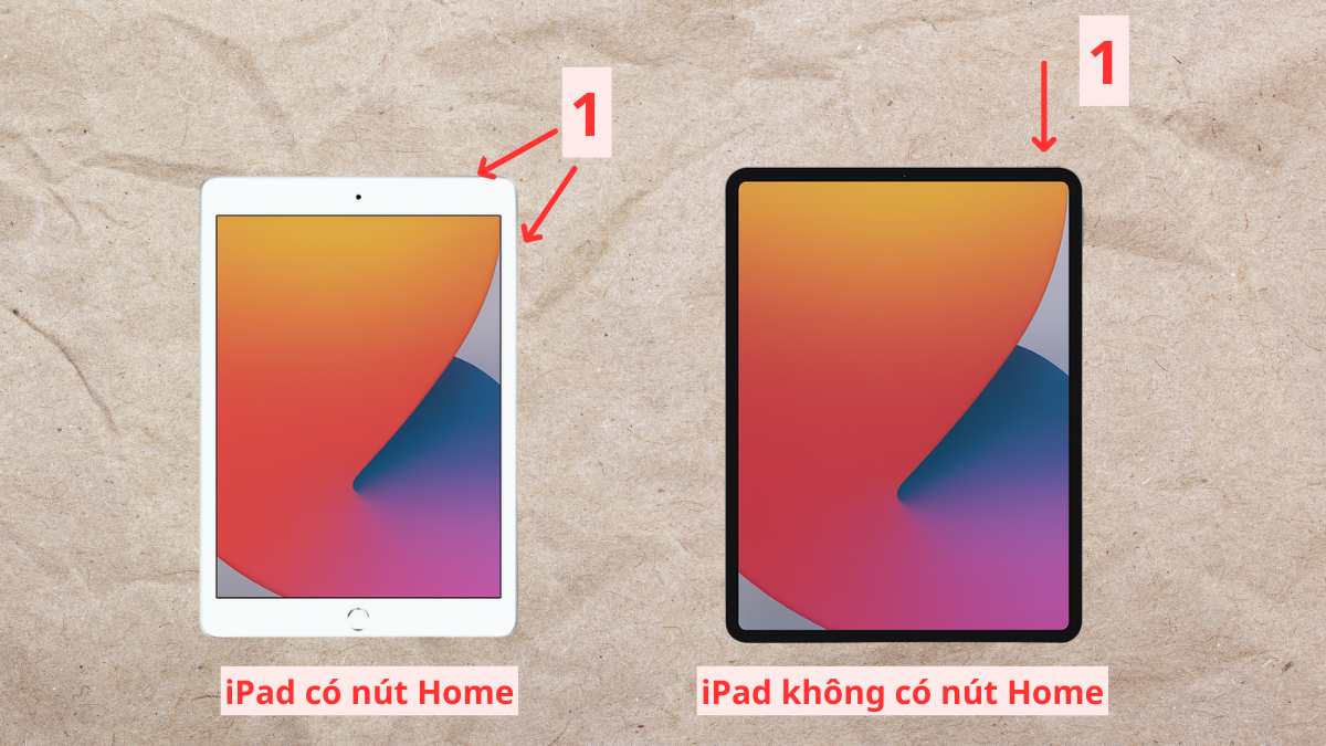 Khởi động lại thiết bị khi iPad báo đang không vào sạc - bước 1