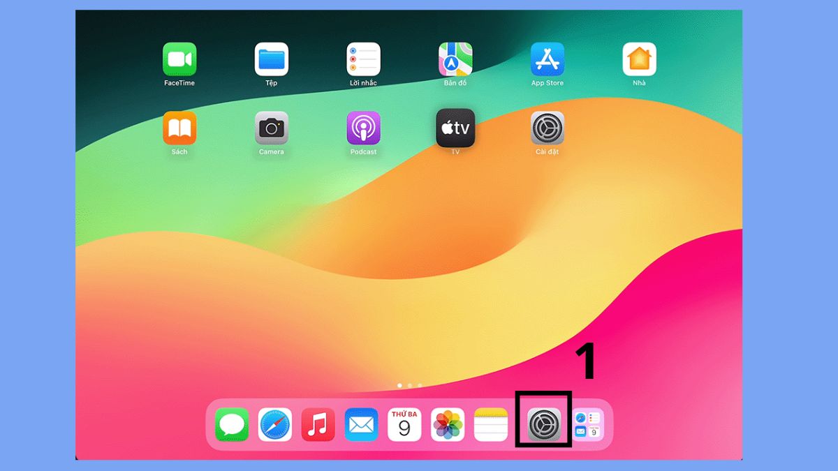 Khắc phục iPad mất tiếng bằng cách đặt lại tất cả cài đặt iPad - bước 1