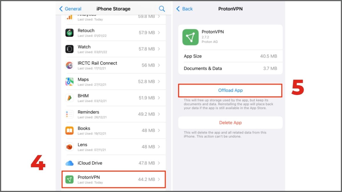 Khắc phục iPhone 17 bị nóng máy bằng cách giải phóng dung lượng - bước 2