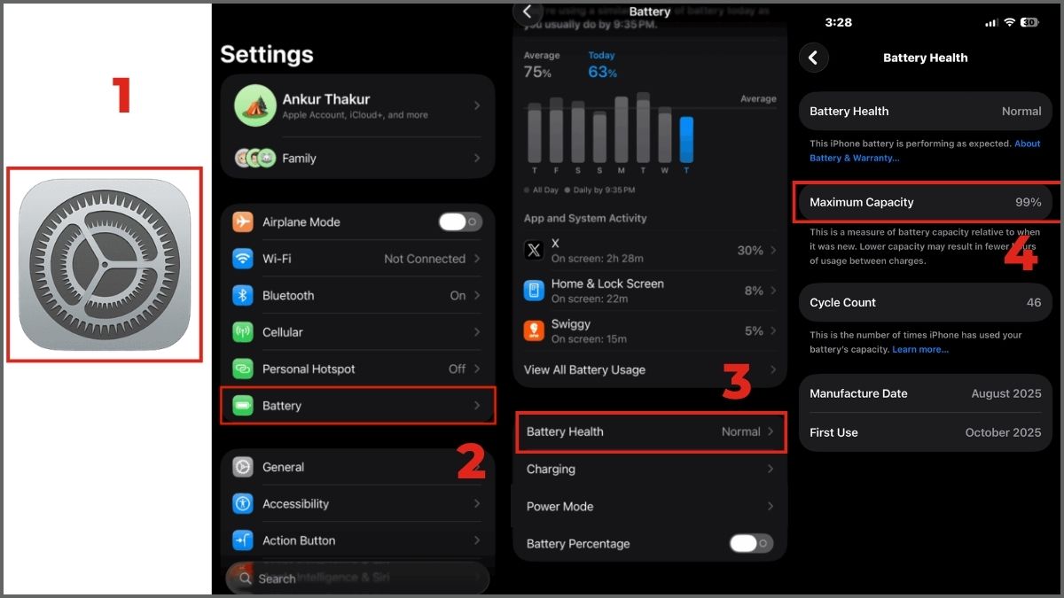 Khắc phục iPhone 17 bị nóng máy bằng cách kiểm tra pin