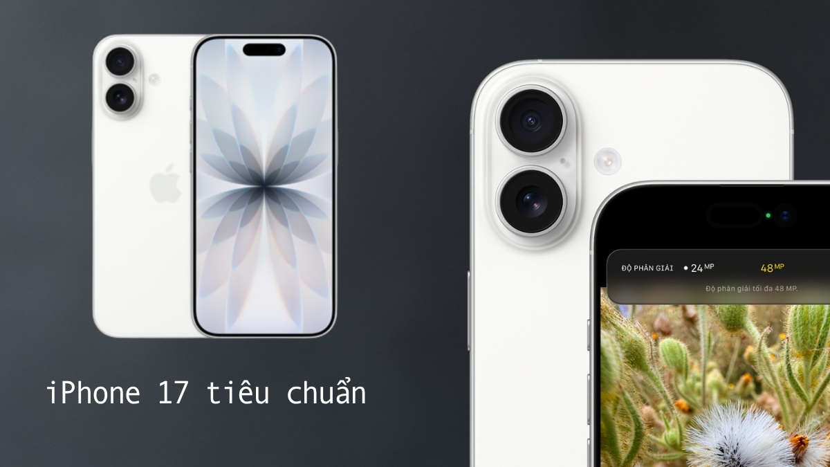 iPhone 17 có màu trắng bàn tiêu chuẩn 