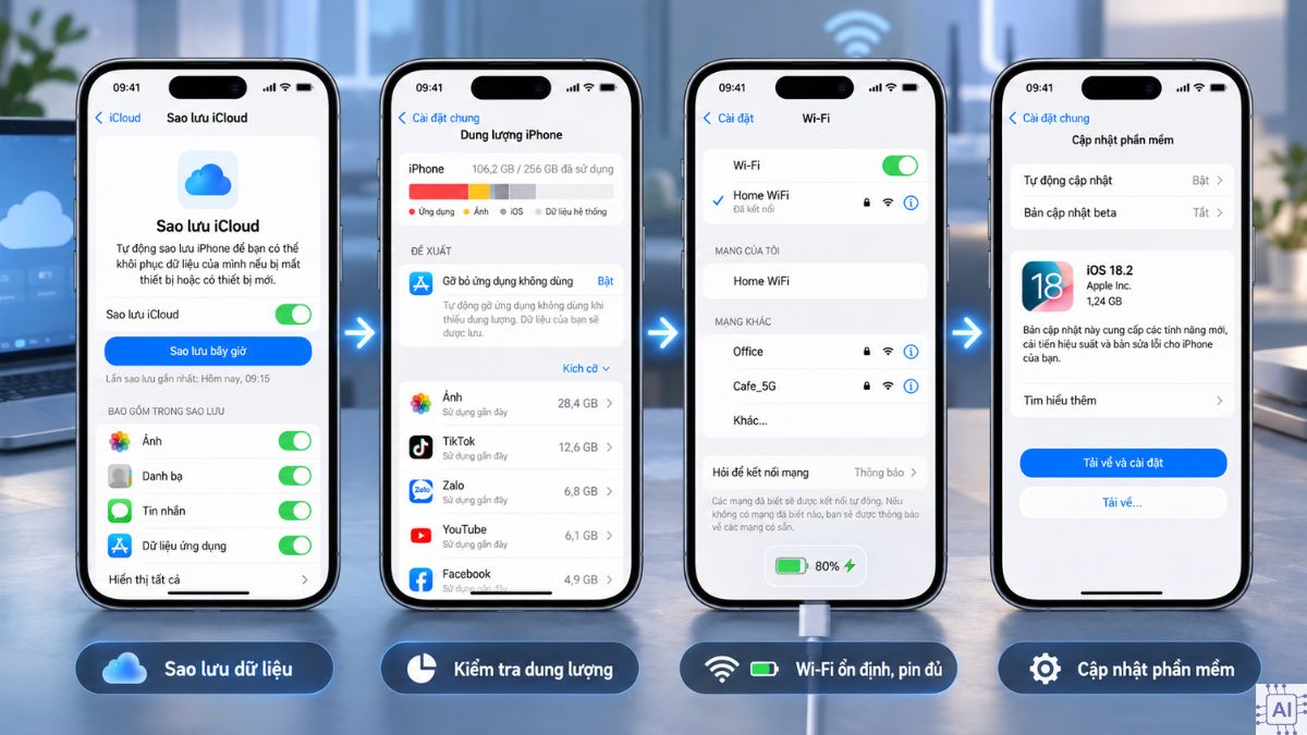 Cân nhắc cập nhật iOS mới cho iPhone 17
