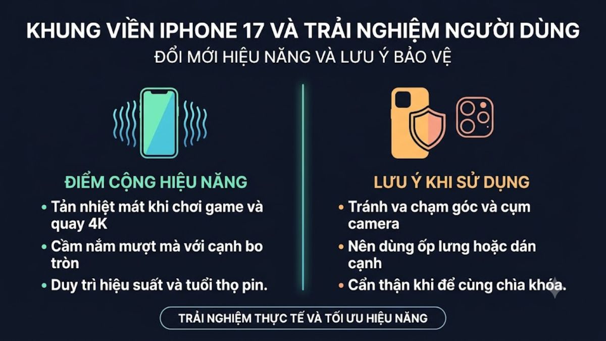 Sự thay đổi khung viền iPhone 17 khiến máy mát hơn khi chơi game lâu