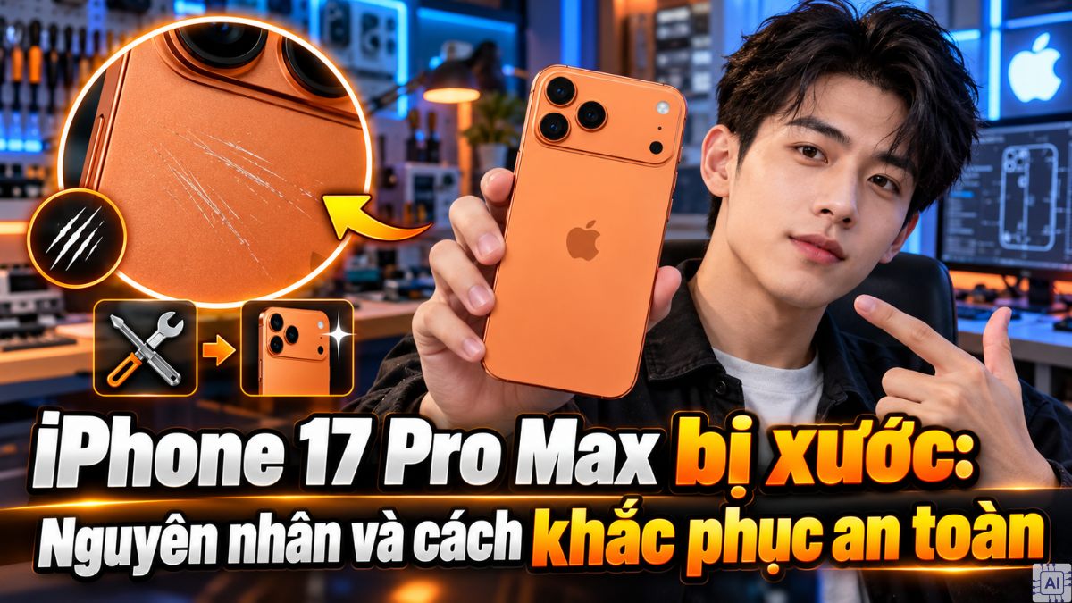iPhone 17 Pro Max bị xước: Nguyên nhân và cách khắc phục an toàn