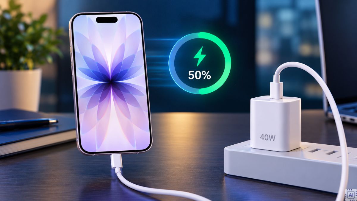 iPhone 17 hỗ trợ sạc nhanh tối đa 40W